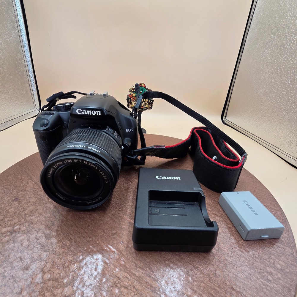Canon EOS Rebel XSi DS126181 Digital SLR Camera 18-55mm Lens For Parts Repair
